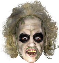 View Item Adult's Beetlejuice 3/4 vinyl mask with hair